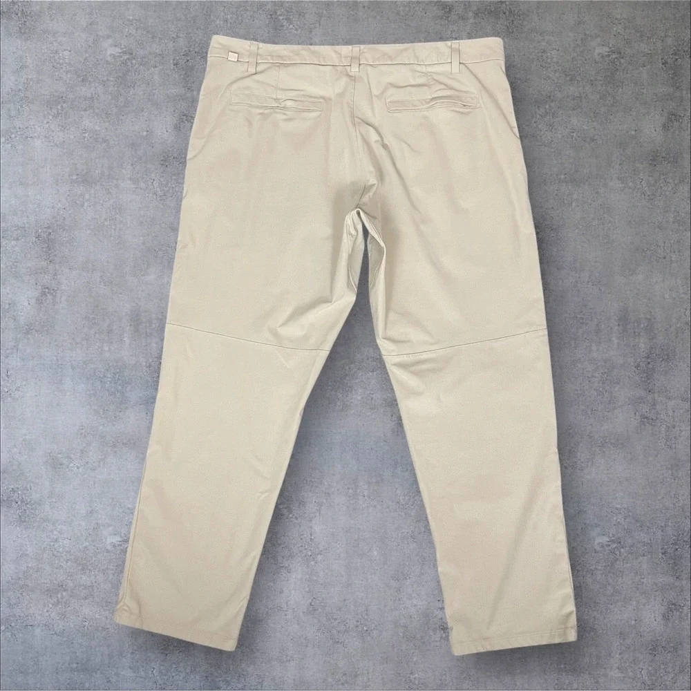Lululemon ABC Beige Trouser Pants Warpstreme Men's 40  Comfort Stretch Khaki
